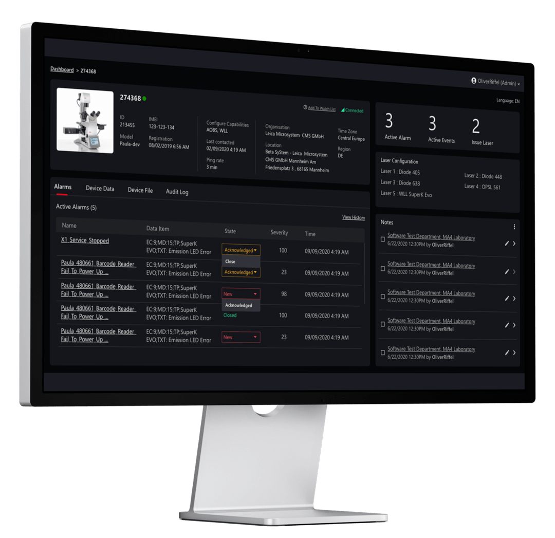 Device Monitoring Platform project preview