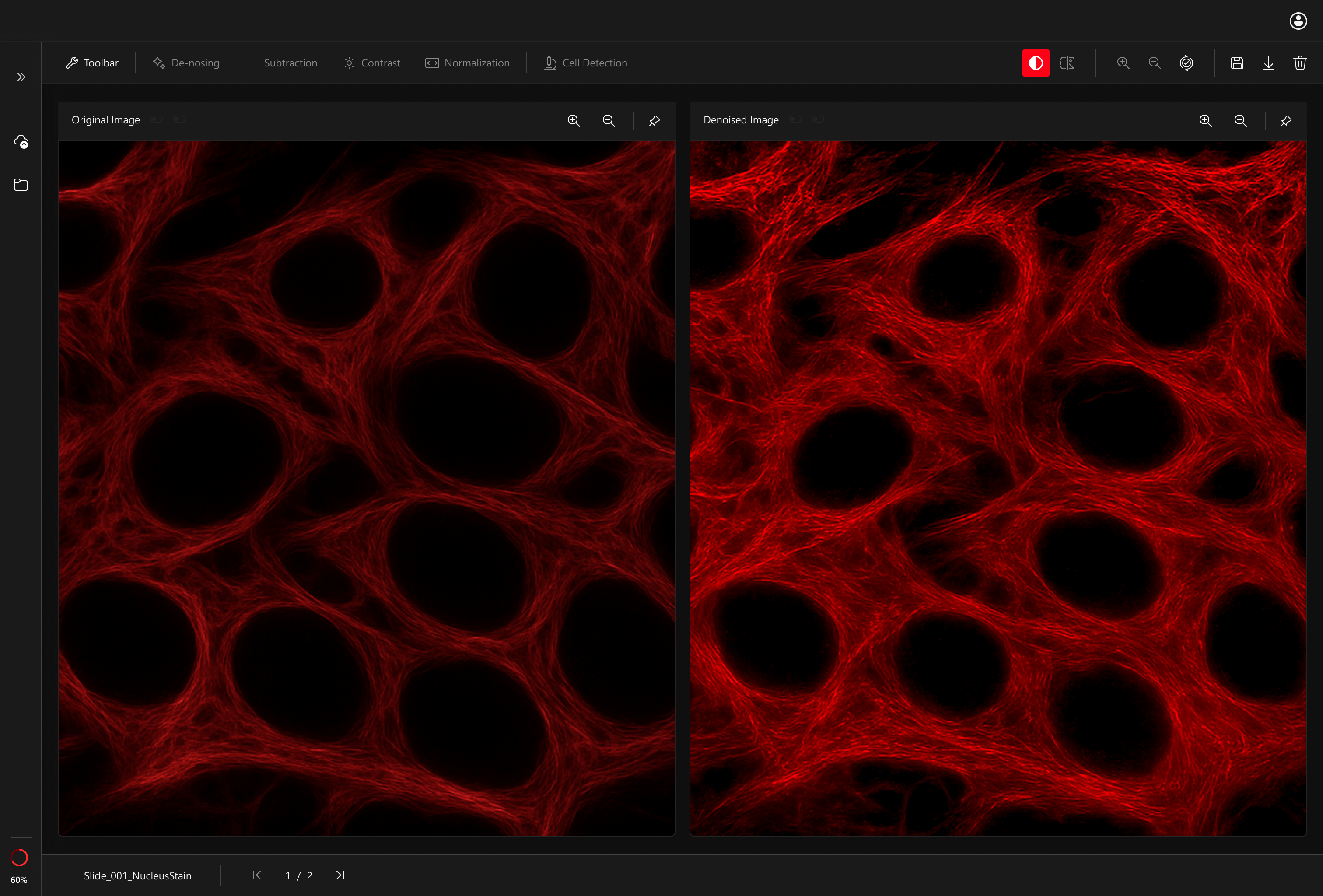 AI detection with bounding boxes and confidence labels